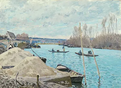 The Seine at Port-Marly, Piles of Sand Alfred Sisley